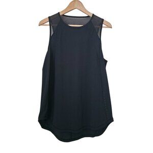 Lululemon SCULPT Mesh Athleisure Running Black Tank Top Sz 8